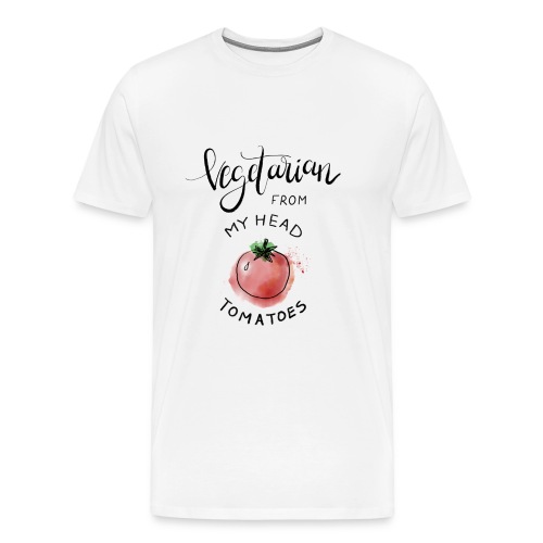 Vegan from my head Tomatoes - Männer Premium T-Shirt