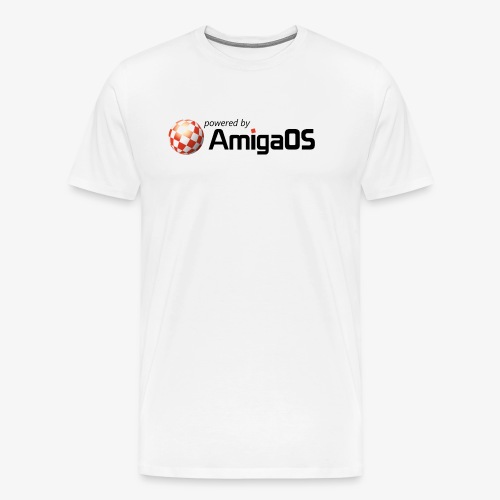 PoweredByAmigaOS Black - Men's Premium T-Shirt