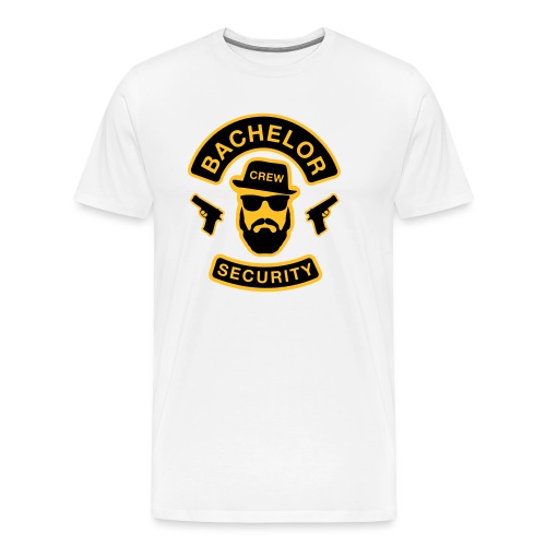Bachelor Security - JGA T-Shirt - Bräutigam Shirt - Männer Premium T-Shirt
