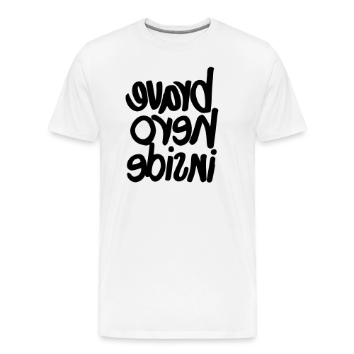 #bravehero #white - Männer Premium T-Shirt