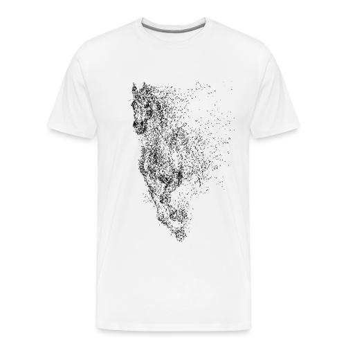 Vorschau: pixel black horse - Männer Premium T-Shirt