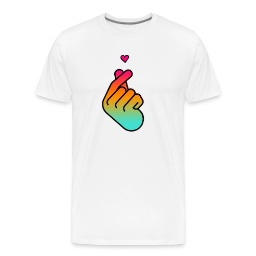 Kpop Cute Heart - Men's Premium T-Shirt