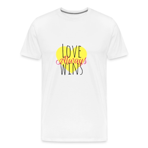 Love Always wins - Men's Premium T-Shirt