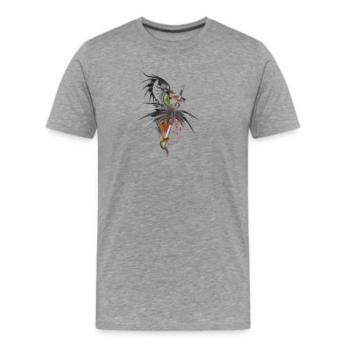 Dragon Sword - Drachenkampf - Männer Premium T-Shirt