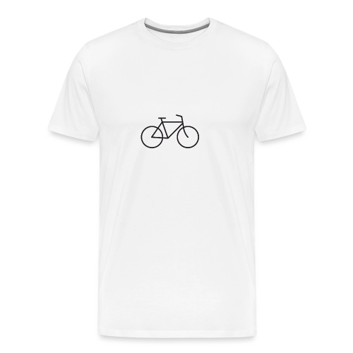 Bicycle black - Polkupyörä musta - Miesten premium t-paita
