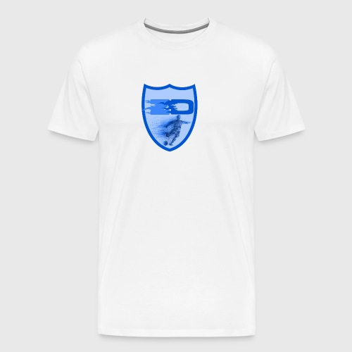 J R Footballers Shield Logo - Men's Premium T-Shirt