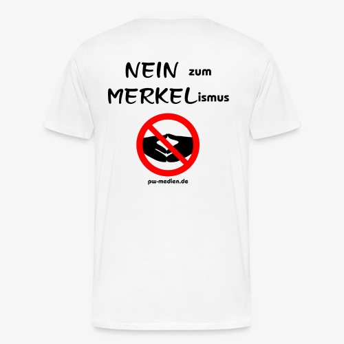 NEIN zum MERKELismus - Männer Premium T-Shirt