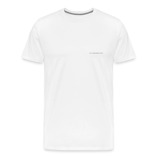 pg schrift vorne - Männer Premium T-Shirt