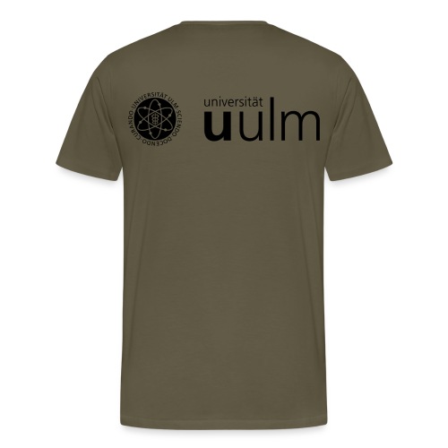 Logo schwarz (Druck nur auf Rücken & Poloshirt) - Männer Premium T-Shirt