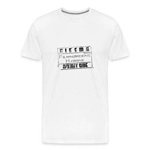 Stort slidt logo - Herre premium T-shirt