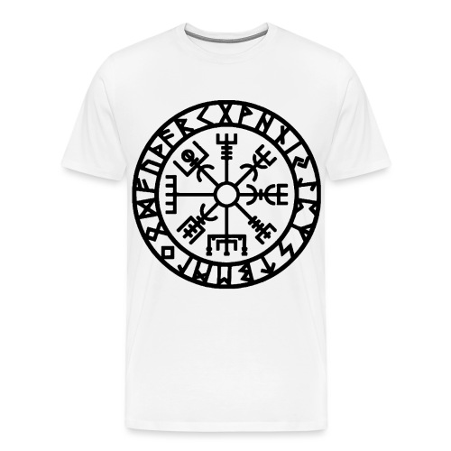Wikinger Rune Vegvisir Der Runenkompass - Männer Premium T-Shirt