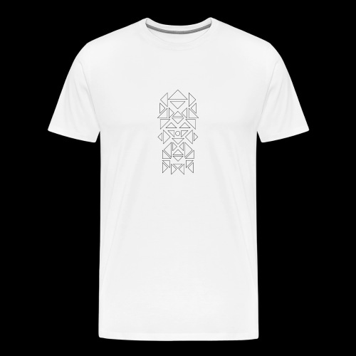 Triangles Pattern - Mannen Premium T-shirt