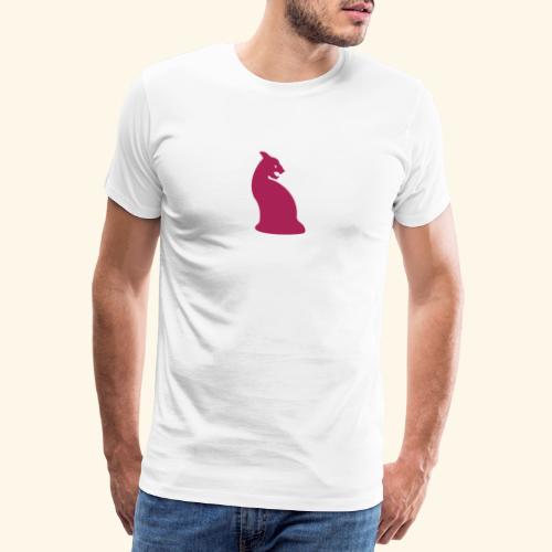 fauchende katze - Männer Premium T-Shirt