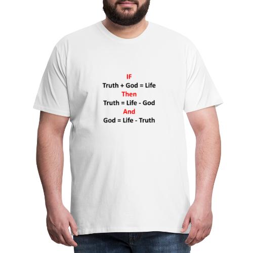 Atheïst-shirts voor wiskundigen - Mannen Premium T-shirt