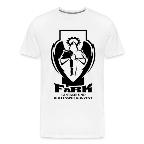 fark_logo_outline_black - Männer Premium T-Shirt