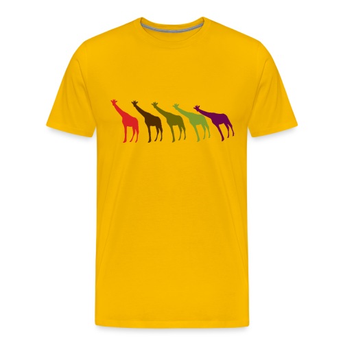 Giraffen im Wind - Männer Premium T-Shirt