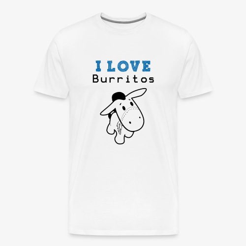 I Love Burritos - Camiseta premium hombre