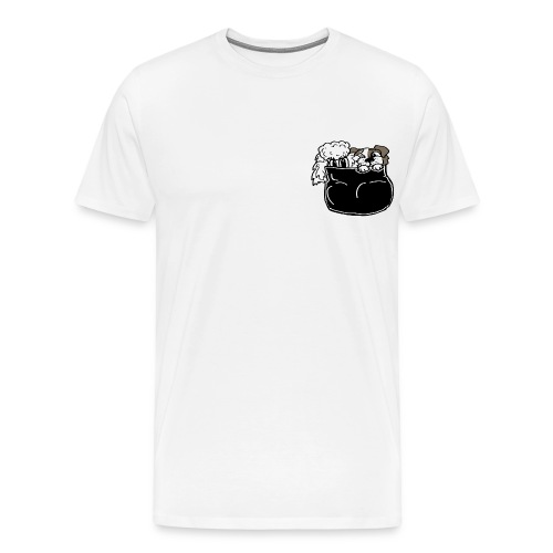 Taschenhunde schwarz - Männer Premium T-Shirt