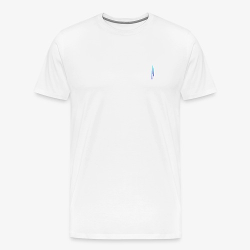 Upwards 3Lines Design AQUA - Men's Premium T-Shirt