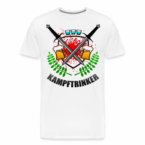 Kampftrinker Sauftour Team Bier Schnaps - Männer Premium T-Shirt