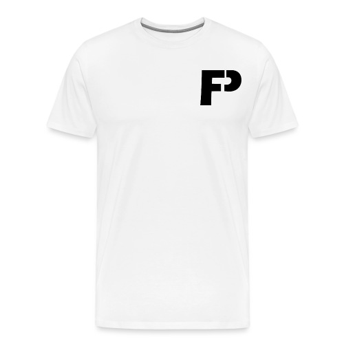 logo bij borst - Mannen Premium T-shirt