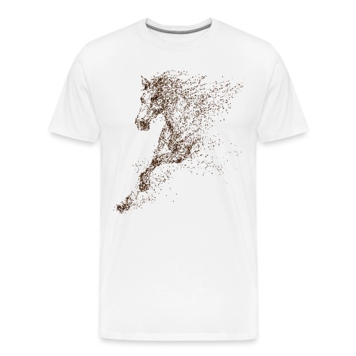 Vorschau: Pixel Horse brown - Männer Premium T-Shirt