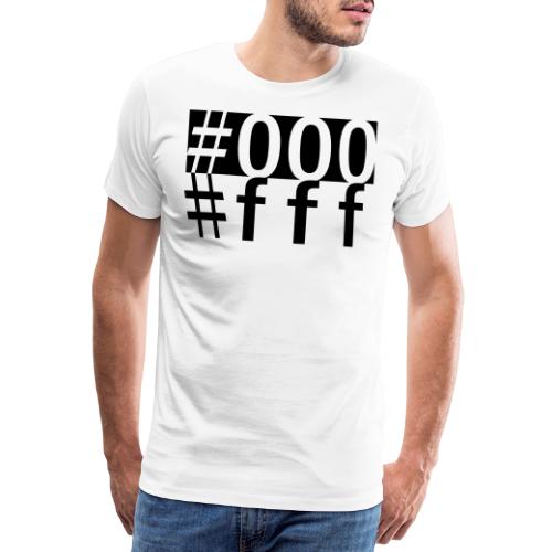 #000 & #fff - Männer Premium T-Shirt