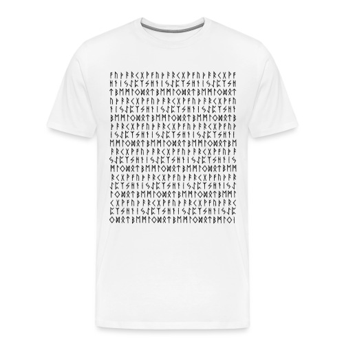 24 Elder Futhark Runen Reihe Hintergrund - Männer Premium T-Shirt