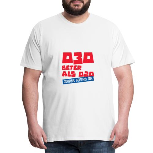 030 Beter Als 020, Beter hé – Gekkies Shirt - Mannen Premium T-shirt