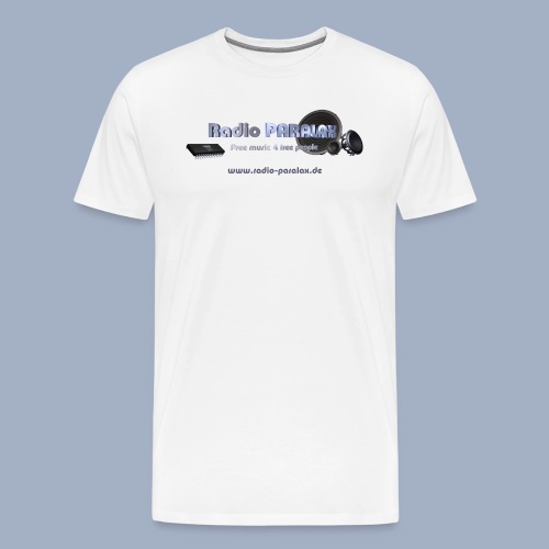 Radio PARALAX Facebook-Logo mit Webadresse - Männer Premium T-Shirt