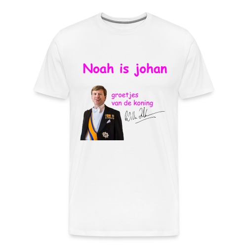 Noah is een echte Johan - Mannen Premium T-shirt