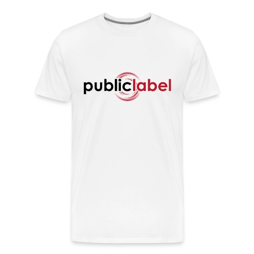 Public Label auf weiss - Männer Premium T-Shirt