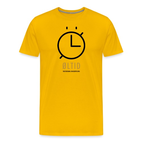 ØLTID logo svart - Premium T-skjorte for menn