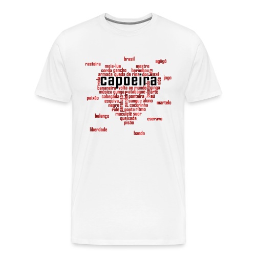Capoeira Herz Schwarz - Männer Premium T-Shirt