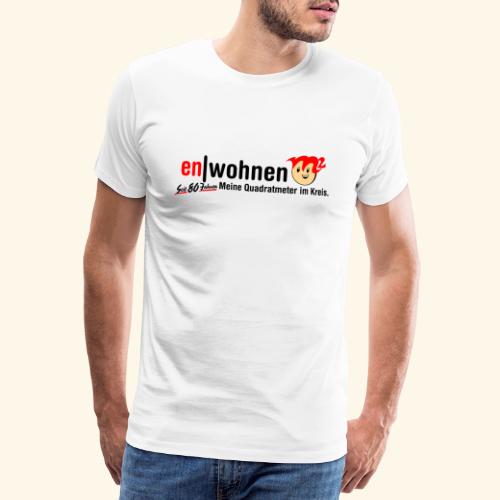 en|wohnen Logo Meine Quadratmeter im Kreis - Männer Premium T-Shirt