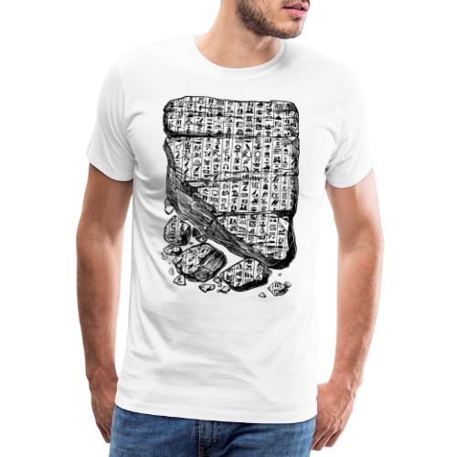 Retro Hieroglyphen - Männer Premium T-Shirt
