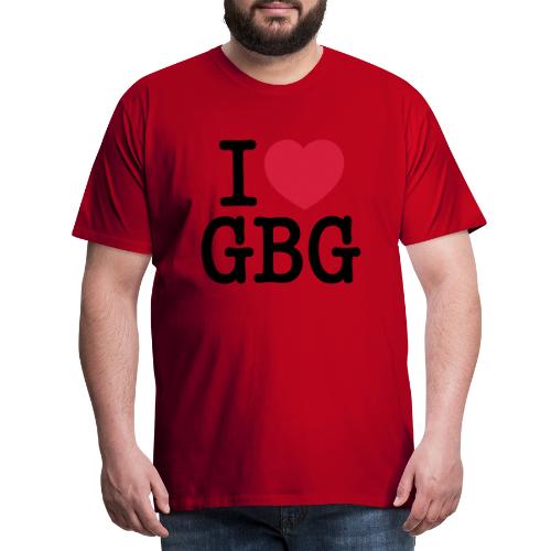 I love GBG - Premium-T-shirt herr