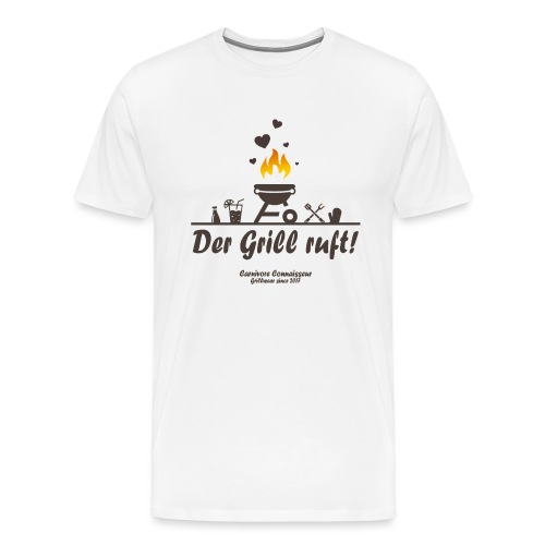 Der Grill ruft - Grillshirt - Männer Premium T-Shirt