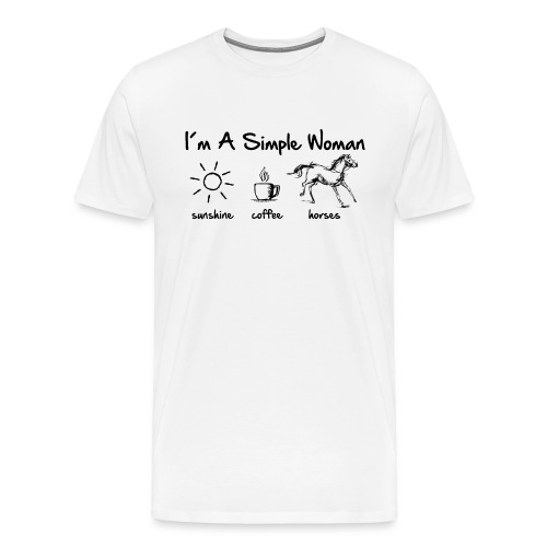 Vorschau: simple woman horse - Männer Premium T-Shirt