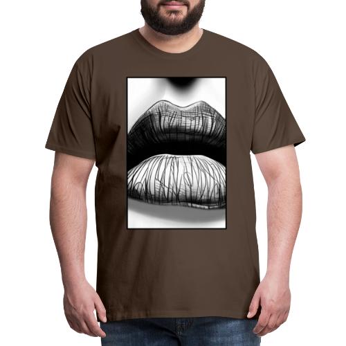 SIIKALINE LIPSS - Premium-T-shirt herr