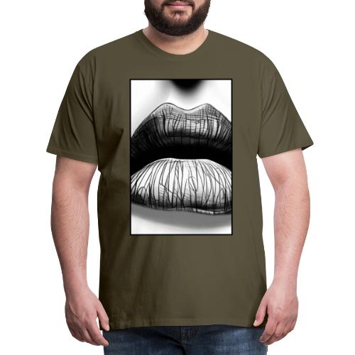 SIIKALINE LIPSS - Premium-T-shirt herr