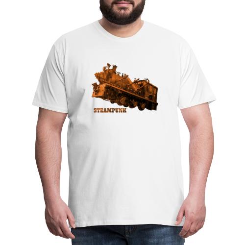 Steampunk Lokomotive Neuseeland - Männer Premium T-Shirt