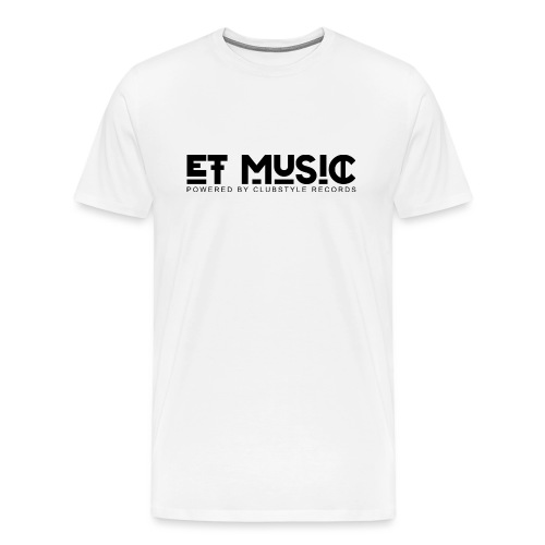 E.T. Music Logo (Powered by ClubStyle Records) - Mannen Premium T-shirt