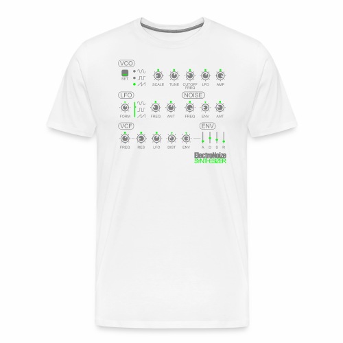 Synthesizer Drehregler Fader Electro EQ Clubbing - Premium T-skjorte for menn