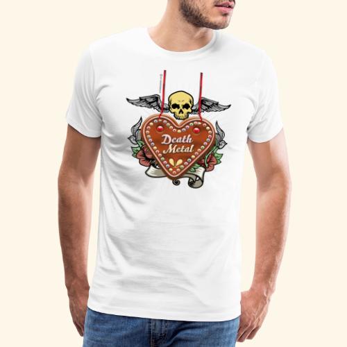 Lebkuchenherz Death Metal für Heavy Metal Fans - Männer Premium T-Shirt