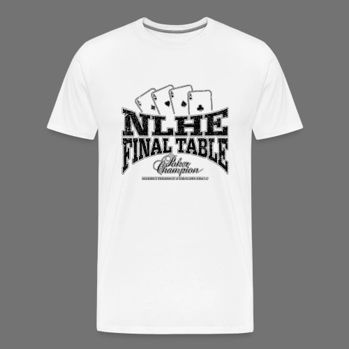 NLHE Finalbordet (black oldstyle) - Premium-T-shirt herr