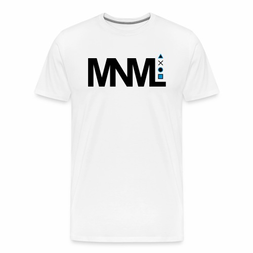 MNML Schrift Symbole Logo minimalistisch Text Icon - Männer Premium T-Shirt