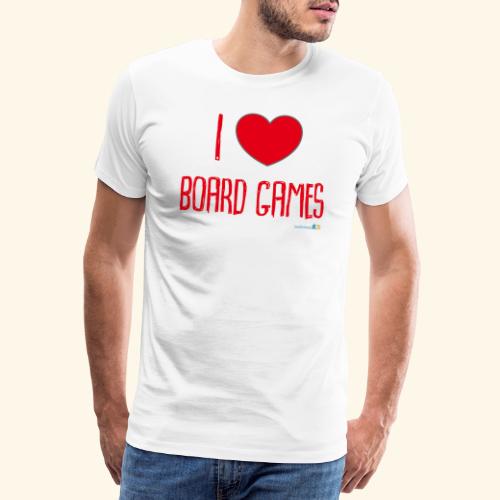 ILoveBoardgamesRed - Premium-T-shirt herr