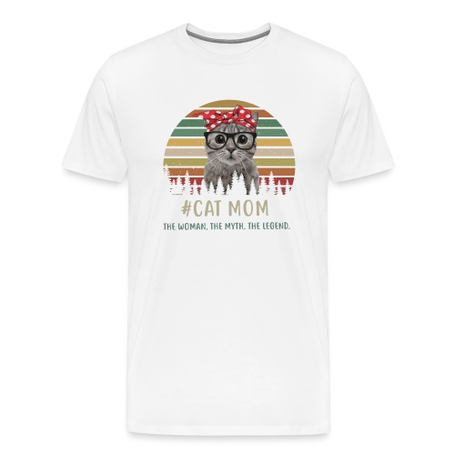 cat mom - Men's Premium T-Shirt