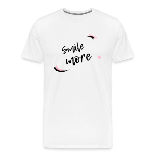 Smile more Geschenk - Männer Premium T-Shirt